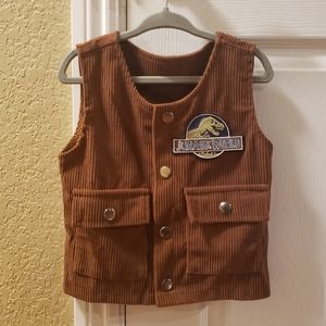 Jurrasic World Dinosaur Wrangler Owen Vest 12-24 Months Halloween Costume